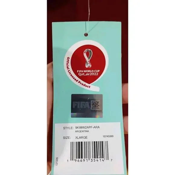 Outerstuff Men's 2022 FIFA World Cup Classic 3rd Long Sleeve Jersey Argentina XL - Picture 7 of 9